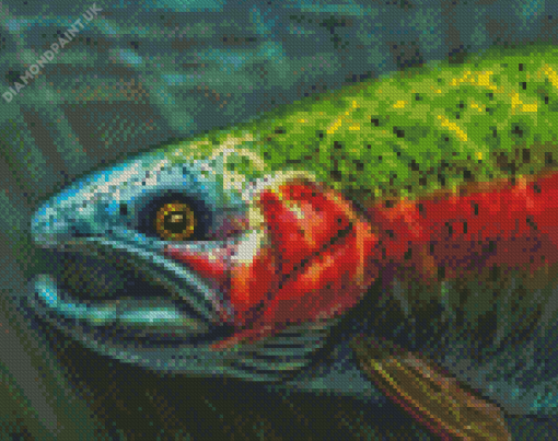 Steelhead Trout Fish Art Diamond Painting