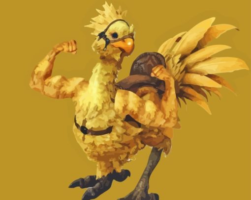 Strong Chocobo Diamond Painting