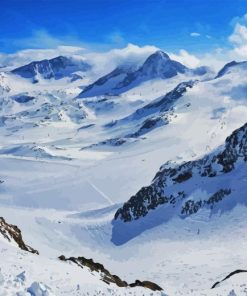 Stubai Glacier Mountain Diamond Painting