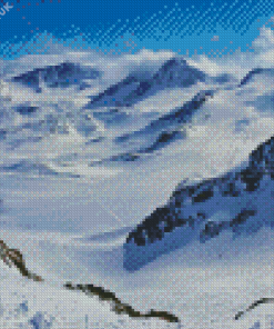 Stubai Glacier Mountain Diamond Painting