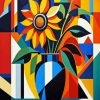 Sunflower Cubism Diamond Painting