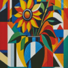 Sunflower Cubism Diamond Painting