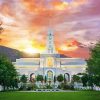 Sunset In Mount Timpanogos Diamond Painting