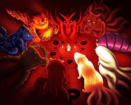 Tailed Beasts Diamond Painting