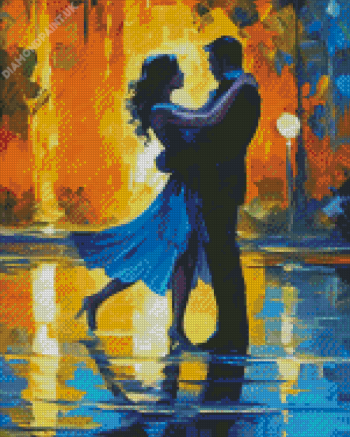 Tango In Rain Diamond Painting