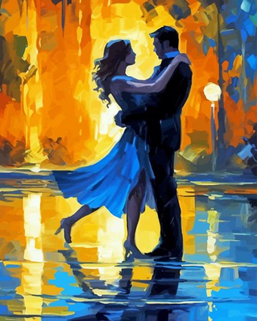 Tango In Rain Diamond Painting