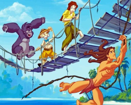 Tarzan And Jane Diamond Painting