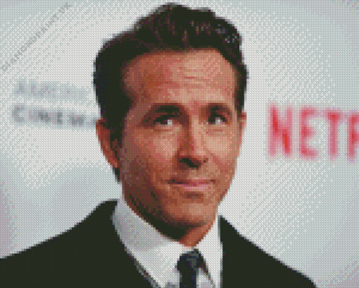 The Actor Ryan Reynolds Diamond Painting