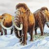 Three Woolly Mammoths Diamond Painting