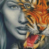 Tiger Woman Diamond Painting