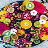 Tropical Fruits Plate Diamond Painting