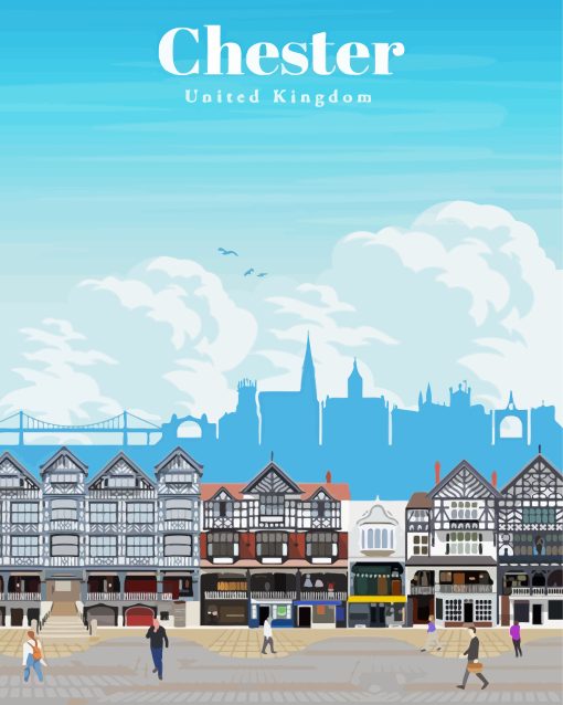 United Kingdom Chester Poster Diamond Painting