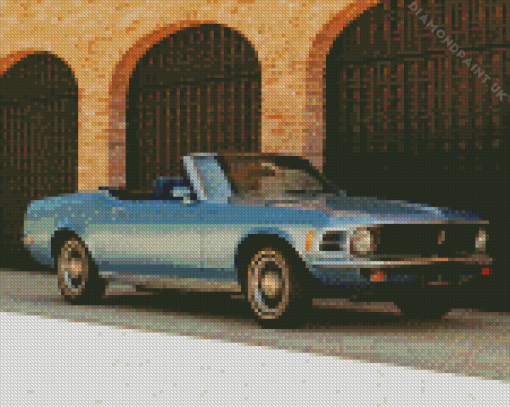 Vintage 1970 Ford Mustang Diamond Painting