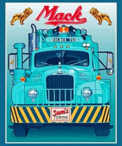 Vintage Mack Truck Diamond Painting