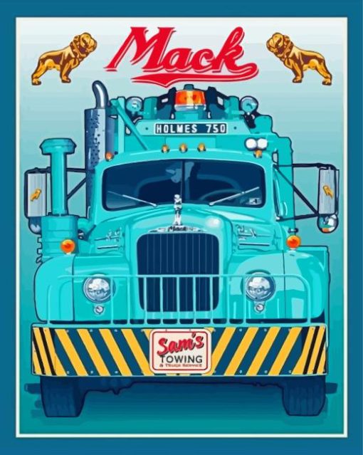 Vintage Mack Truck Diamond Painting