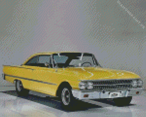 Yellow Ford Starliner Diamond Painting