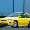 Yellow Ford Escort RS Diamond Painting