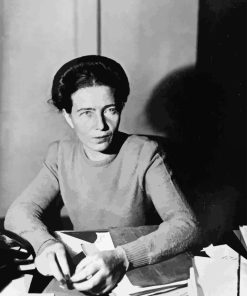 Young Activist Simone de Beauvoir Diamond Painting