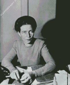 Young Activist Simone de Beauvoir Diamond Painting