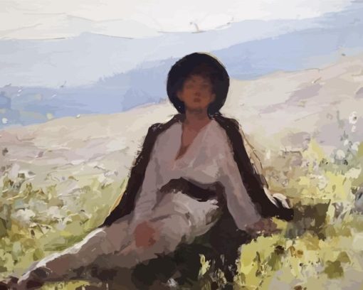 Young Shepherd By Nicolae Grigorescu Diamond Painting