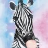 Abstract Zebra With Bubble Gum Diamond Painting