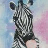 Abstract Zebra With Bubble Gum Diamond Painting