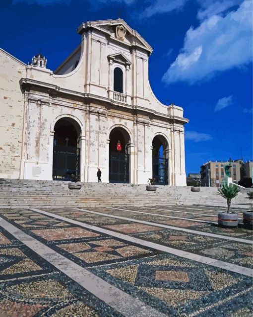 Basilica Of Our Lady Of Bonaria Diamond Painting