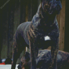 Black Presa Canario Dog Diamond Painting