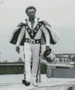 Black And White Evel Knievel Diamond Painting