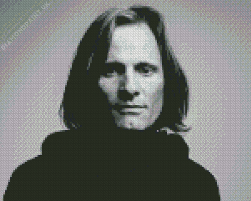 Black And White Viggo Mortensen Diamond Painting