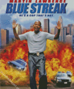 Blue Streak Comedy Movie Diamond Painting