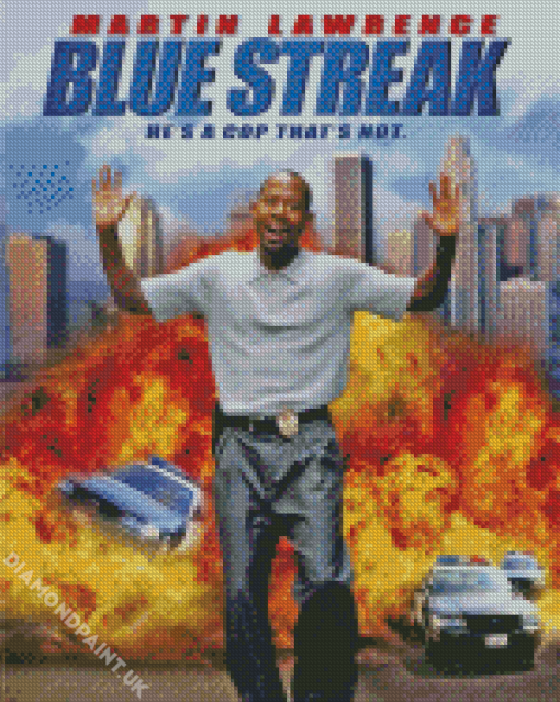 Blue Streak Comedy Movie Diamond Painting