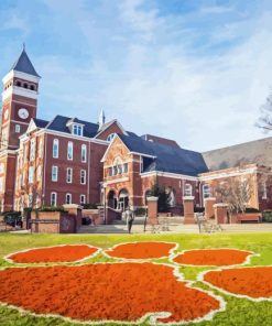 Clemson University Building Diamond Painting