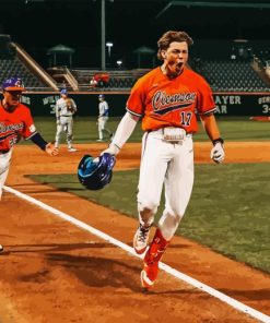 Clemson University Team Baseballers Diamond Painting