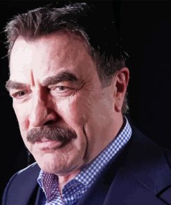 Close Up Tom Selleck Diamond Painting