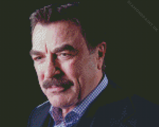 Close Up Tom Selleck Diamond Painting