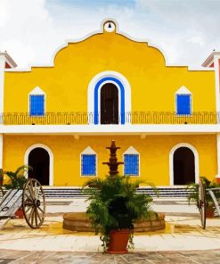 Colorful Haciendas House Diamond Painting