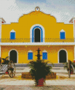 Colorful Haciendas House Diamond Painting