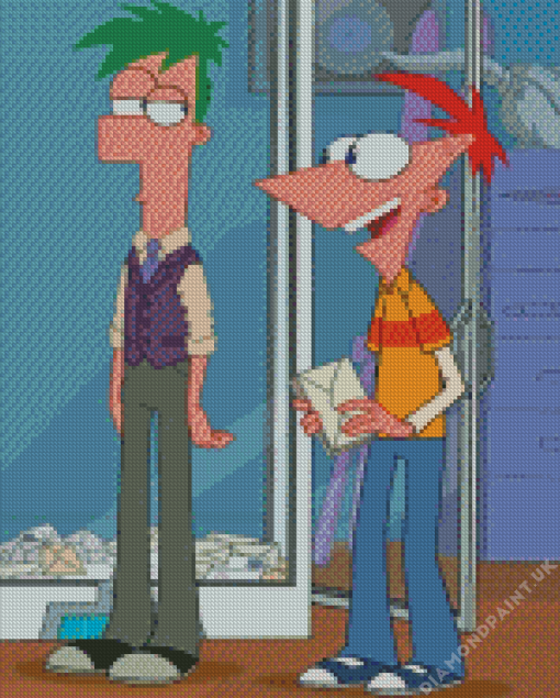 Phineas And Ferb Animation Diamond Paintings