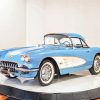 Cyan 1960 Corvette Diamond Painting