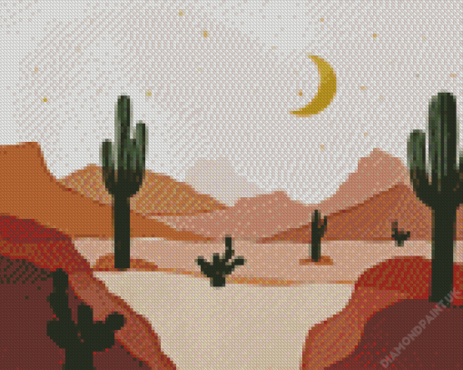 Desert Illustration Diamond Painting