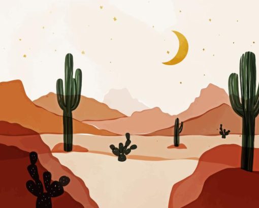 Desert Illustration Diamond Painting