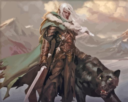 Drizzt Dourden Game Character Diamond Painting