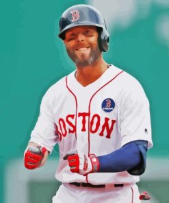 Dustin Pedroia Player Diamond Painting