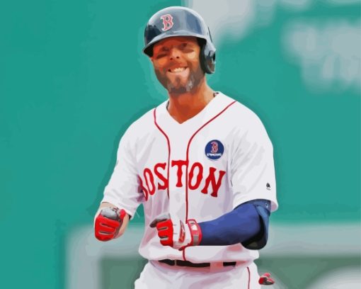 Dustin Pedroia Player Diamond Painting