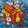 Flowers Vase By Slava Ilyayev Diamond Painting