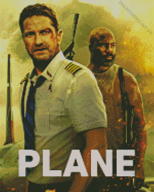 Gerard Butler Plane Diamond Painting