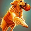 Golden Retriever And Basketball Diamond Painting