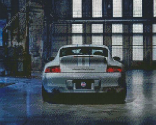 Grey Classic Porsche Diamond Painting