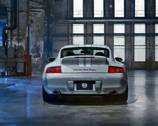 Grey Classic Porsche Diamond Painting